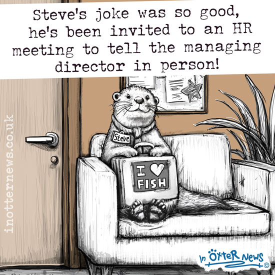 In_Otter_News2's tweet photo. The meeting went so well he's been awarded some time off! https://t.co/uLIprqylEw