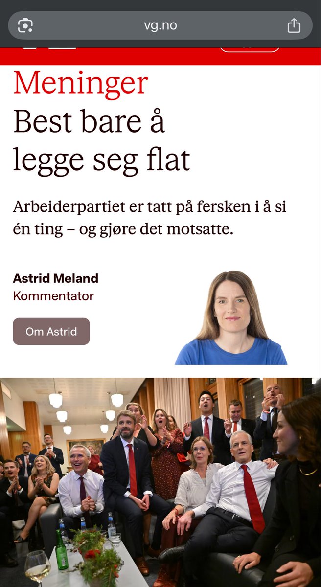 Skjerpings VG! Vi har aldri lovet å ikke kutte gratis ferger. Vi har bare lovet at Høyre kom til å kutte gratis ferger og samtidig oppfordret velgerne til å stemme på oss.