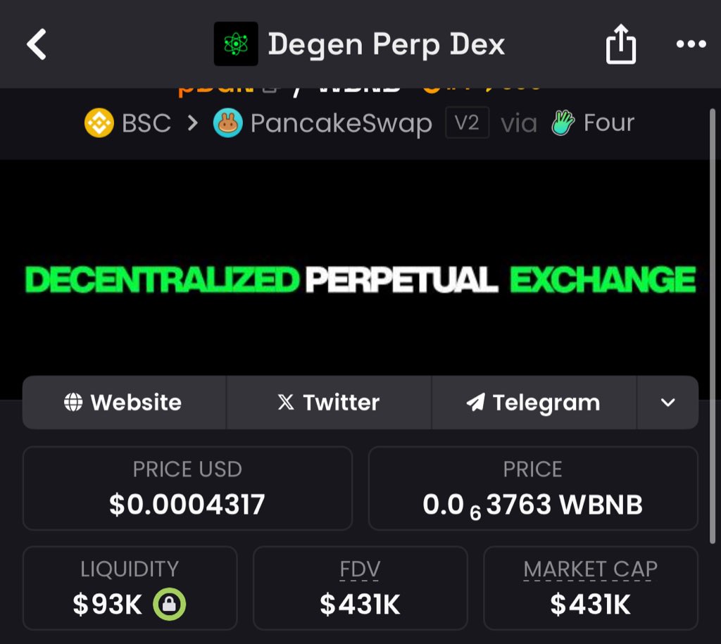 memewhaleups's tweet image. #pDGN from $77k  mcap→ $400k+ another clean sniper call.
The next setup’s loading , follow or DM to be early. 🚀 t.me/bullishtrades1

0x6DC9F6764F18a4a299C968653D1Ad8CcDdA04444