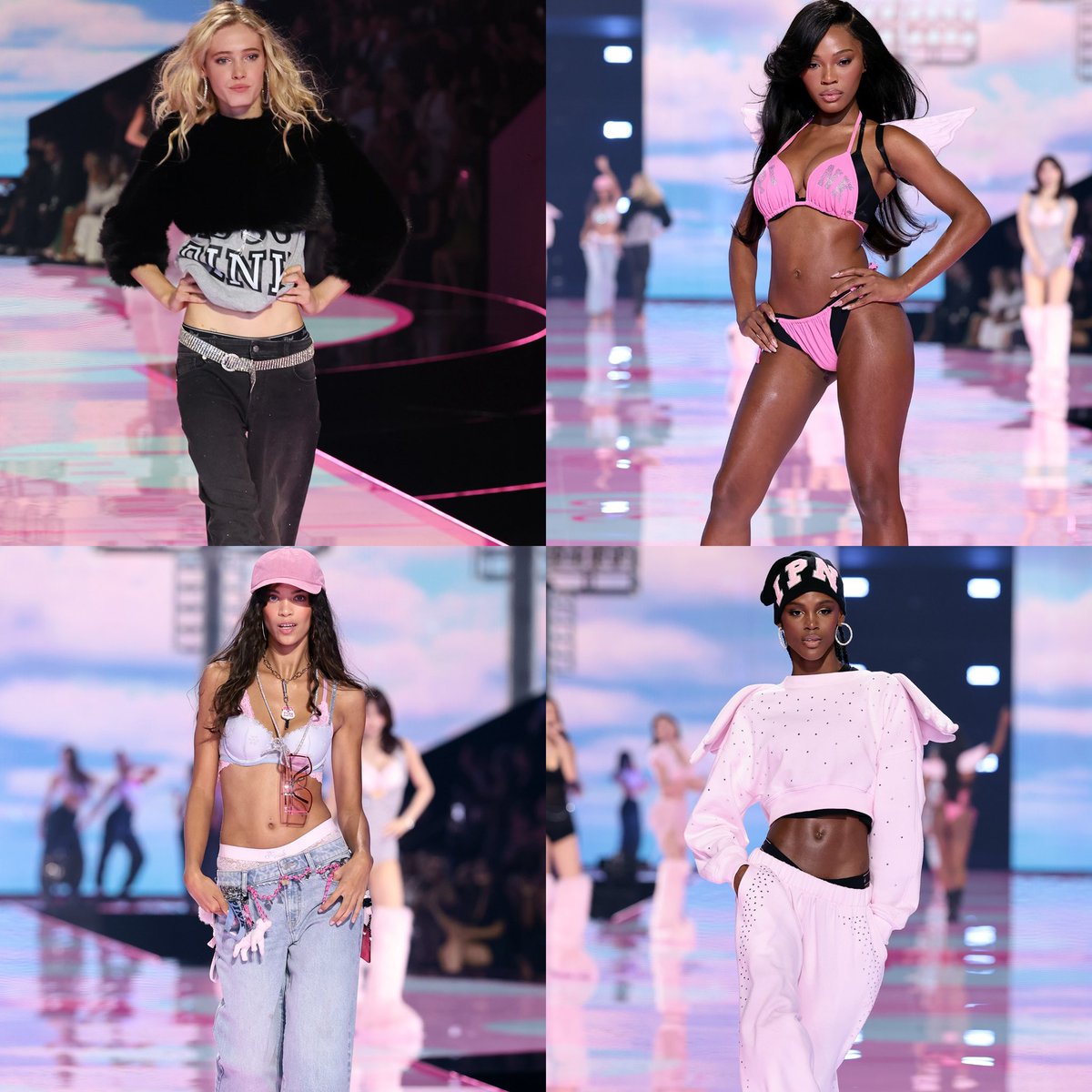 vsactu's tweet image. 🐶 PINK Halftime Show with Daniella Halfon, Sunisa Lee, Gabriela Moura, Luna Yohannan, Summer Dirx, Quenlin Blackwell, Marina Moioli, Valentina Castro, Lila Moss, Josey Muckosky, Yoon Young Bae, Mekdalawit Mequanent, Iris Law, Ashlyn Erickson & Barbie Ferreira 🪽#VSFashionShow