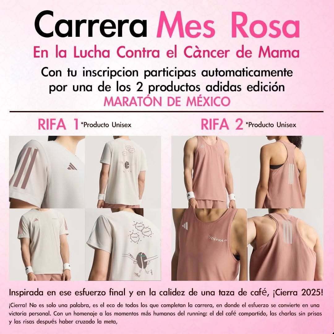 PoderNoticiaPue's tweet image. 🎀 #Entérate Este 19 de octubre se realizará la Carrera con Causa “Mes Rosa” en San Miguel Xoxtla, organizada por el municipio, con el objetivo de sensibilizar sobre la detección temprana del cáncer de mama. 🏃♀️💗
El evento deportivo, bajo el lema “Cierra 2025 con esperanza”,…
