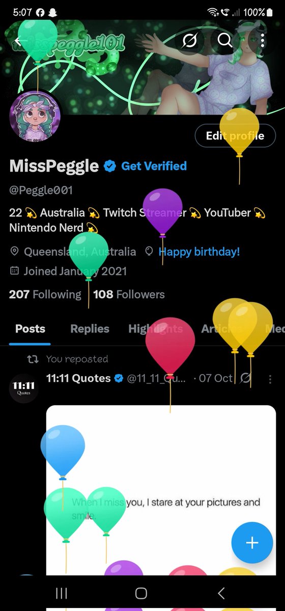 Peggle001's tweet image. Oop I did another trip around the sun 😁