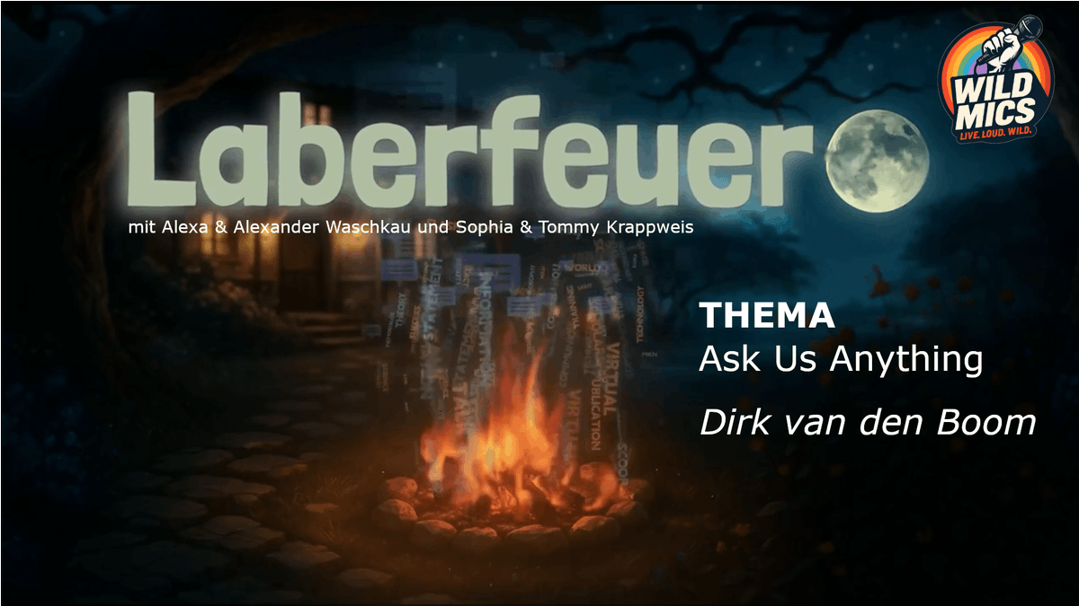 Ask Us Anything 🙋‍♀️ ☺️ | feat. Sophia &amp; Tommy Krappweis, Alexa &amp; Alexander Waschkau ( #HOAXILLA )  | #laberfeuer #012

mit Dirk van den Boom.

➡️ youtube.com/watch?v=ctbtJB…