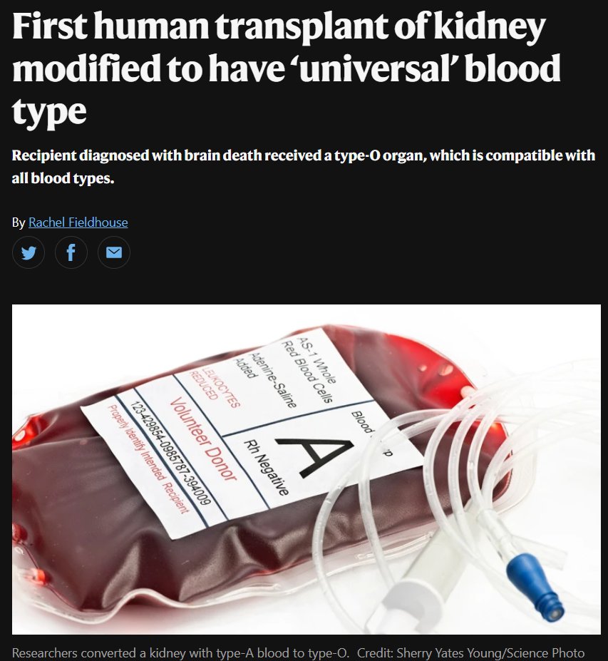 خبر مبشر لمرضى الكلى حول العالم...

علماء من كندا والصين يُعلنون عن نجاحهم في تطوير "كِلية عالمية" بالإمكان نظرياً زراعتها لأي مريض مصاب بفشل كلوي أو يعاني من مشاكل في الكلى بصرف النظر عن فصيلة دمه.

الخبر نُشر في مجلة "نيتشر" العلمية والعلماء كانوا فرق بحثية من جامعة "بريتش