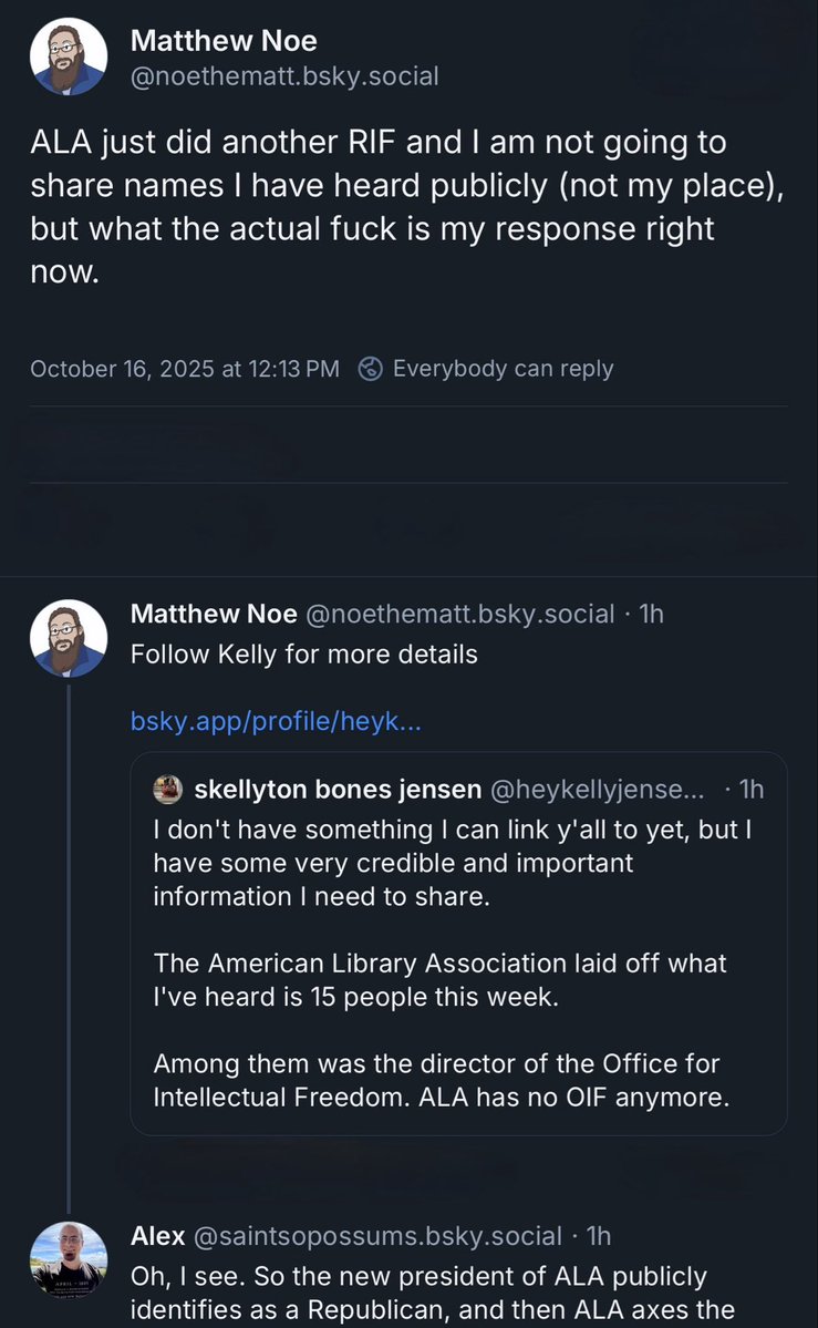 SexHarassed's tweet image. HAS AMERICAN LIBRARY ASSOCIATION FIRED
DEBORAH CALDWELL-STONE, ESQ.,
WHO TRAINED LIBRARIANS TO REFRAME S•XUALLY INAPPROPRIATE MATERIAL AS DEI? WHO’S A PLAGIARIST AND HOMOPHOBE?
Can anyone confirm ALA fired 🔥 15, including her?