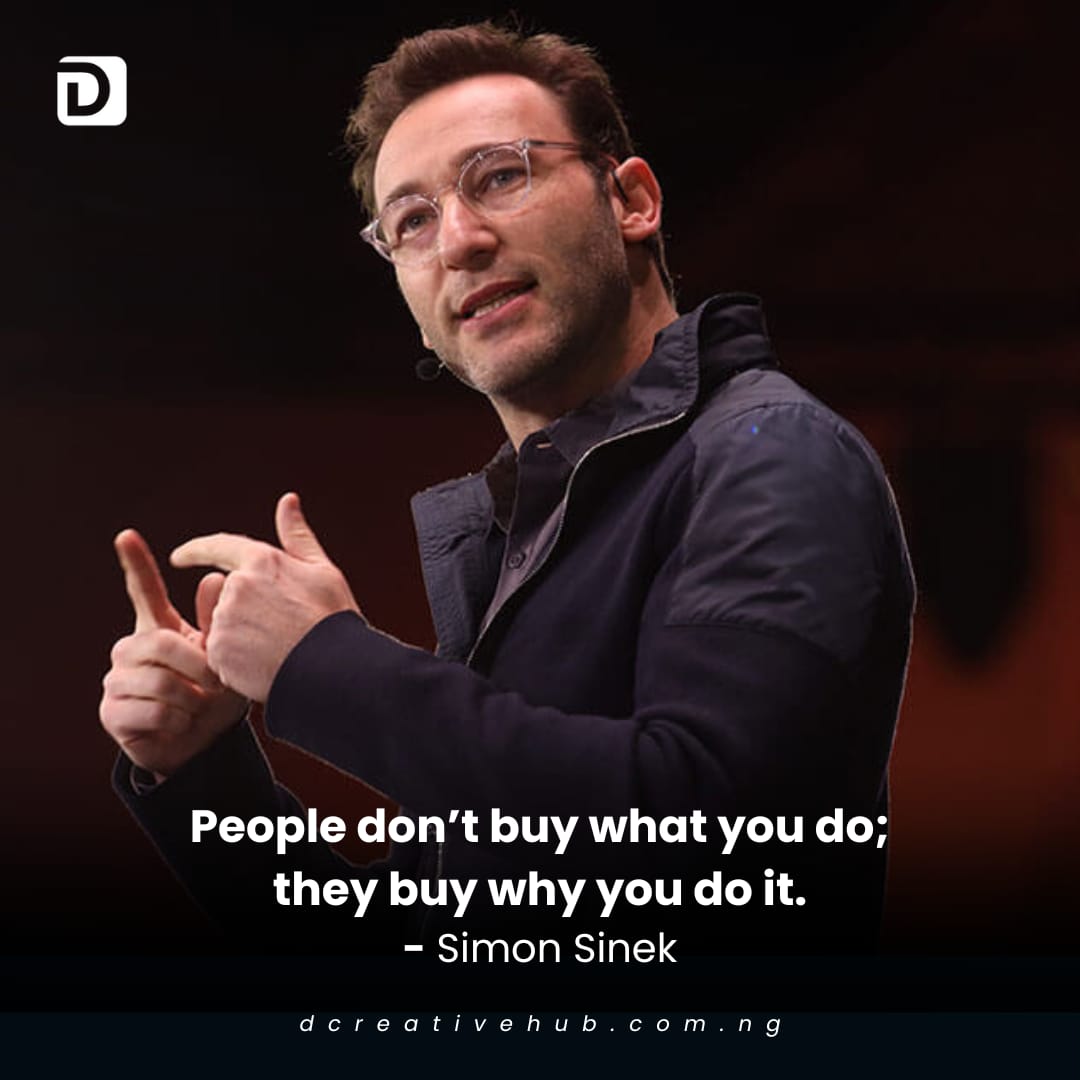 DCreativeHubng's tweet image. Ready to solve real problems &amp;amp; make an impact? We are here to provide solutions, insights &amp;amp; support. Simon Sinek, in his own words, said, "People don't buy what you do; they buy why you do it." So, let's collaborate &amp;amp; co-create something amazing!