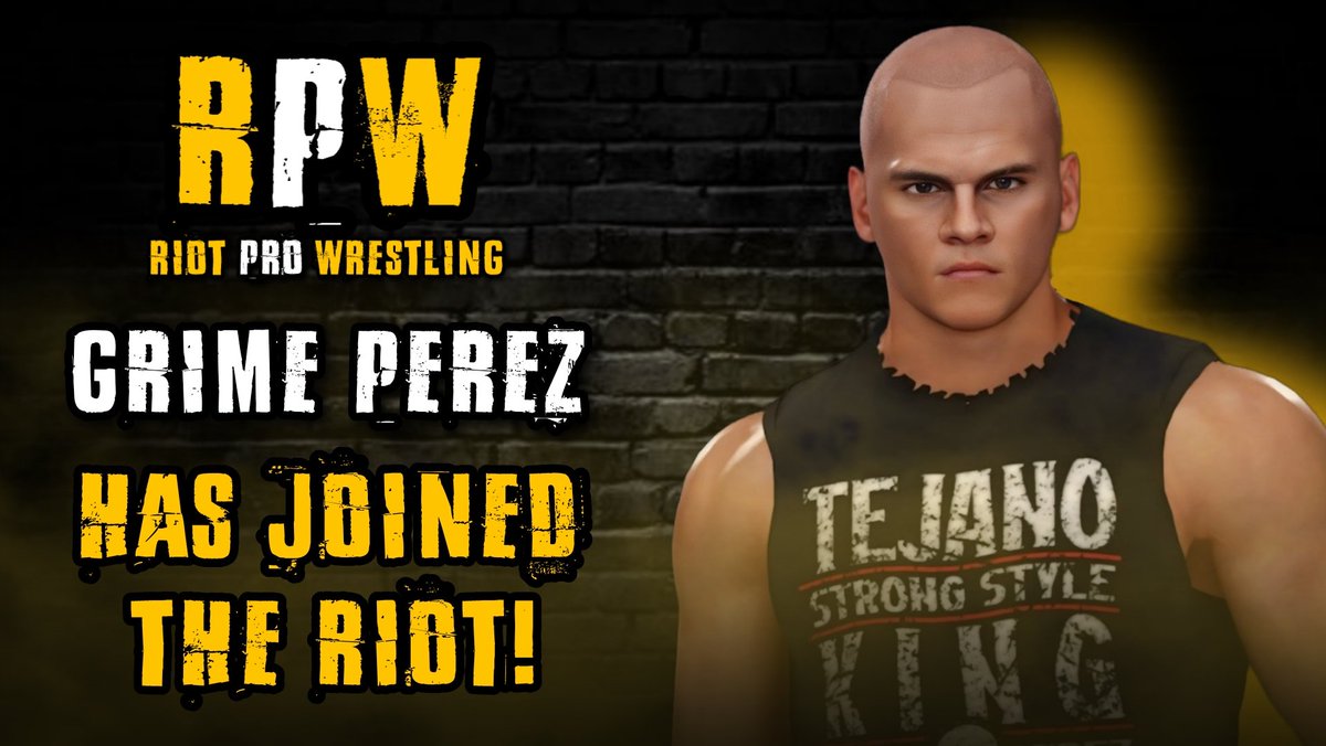 Riot Pro Wrestling (@thisisriotpro) on Twitter photo BREAKING NEWS!
<a href="/_GR1M3_/">ΖWIα΄β
(γ°γ©γ€γ γ»γγ¬γΉ)</a> has JOINED THE RIOT!
The King of Tejano Strong Style has made an impact in <a href="/XWS_Official/">Xtreme Wrestling Society</a>, <a href="/HavocPro2k/">HAVOCProWrestling</a>, <a href="/HOOPLA_HQ/">HOOPLA HQ</a>, and more. We welcome him to the team!
#JOINTHERIOT #RiotPro BREAKING NEWS!
<a href="/_GR1M3_/">ΖWIα΄β
(γ°γ©γ€γ γ»γγ¬γΉ)</a> has JOINED THE RIOT!
The King of Tejano Strong Style has made an impact in <a href="/XWS_Official/">Xtreme Wrestling Society</a>, <a href="/HavocPro2k/">HAVOCProWrestling</a>, <a href="/HOOPLA_HQ/">HOOPLA HQ</a>, and more. We welcome him to the team!
#JOINTHERIOT #RiotPro