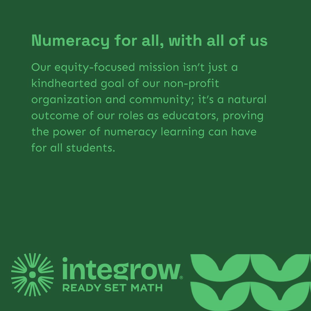 integrowmath's tweet image. Though our name is changing, our values, team, and evidence-based practices remain. 🔐 #integrowmath #MathEducation #EdLeaders