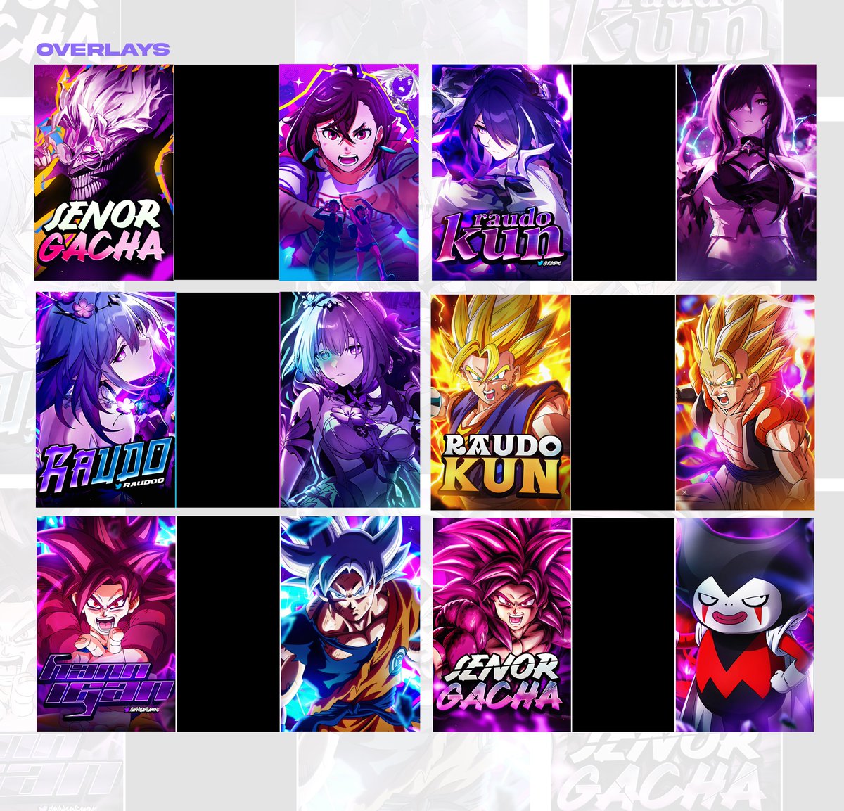 recent overlays
support is much appreciated!

If you are interested in buying your own, DM to commission