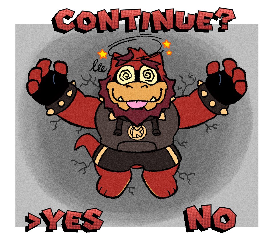 Art practice and little gift for our monster friend <a href="/krustykrampizza/">KRAM! ⚠️🏝️</a> .
No matter how many times you are defeated, keep trying and never give up 😤✨.
#Kramson #Monster #Muscle #Buff #Defeated #Dizzy #Chibi #Cute #Fanart #Art #Practice