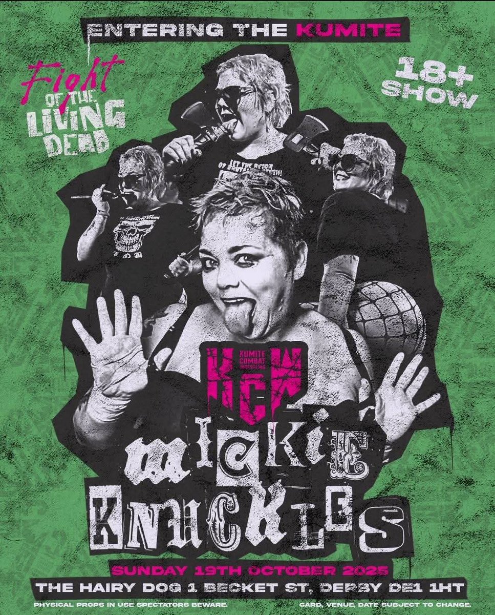 Finally gonna meet Aunty <a href="/BloodyMickie/">Mickie Knuckles</a> at <a href="/officialkumite/">Kumite Combat Wrestling</a> on Sunday 😁