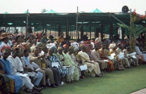 Convocation day at Obafemi Awolowo University (OAU)  Ile-Ife, Osun State, Nigeria, 1976.