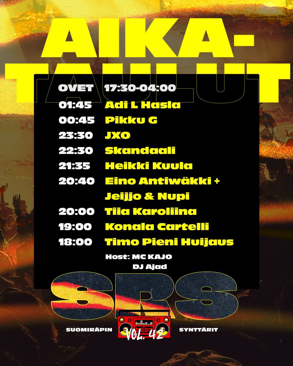 Aika tauluissa! Huomenna Apollo. 🔥🍻