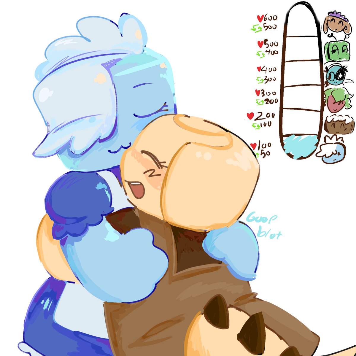 goopblot's tweet image. tisha nuzzle nuzzle (style experiment)