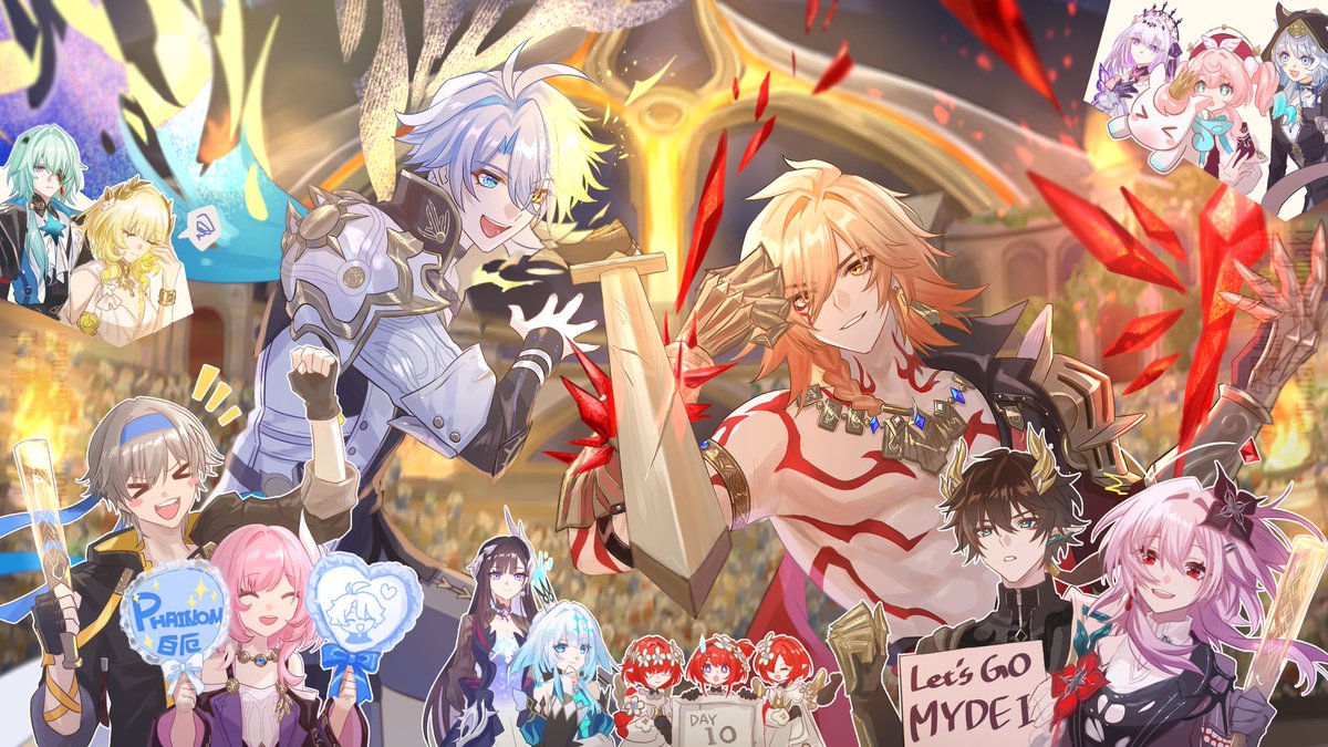 New hoyolab event illustration with Mydei ❤️