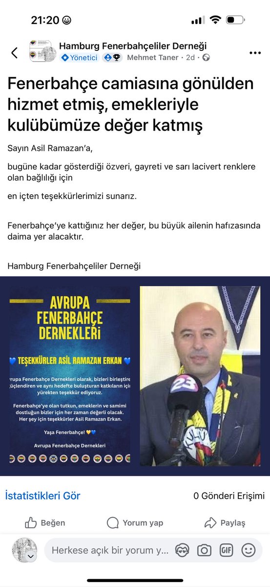 Hamburg Fenerbahçeliler Derneği (@dernegihamburg) on Twitter photo 