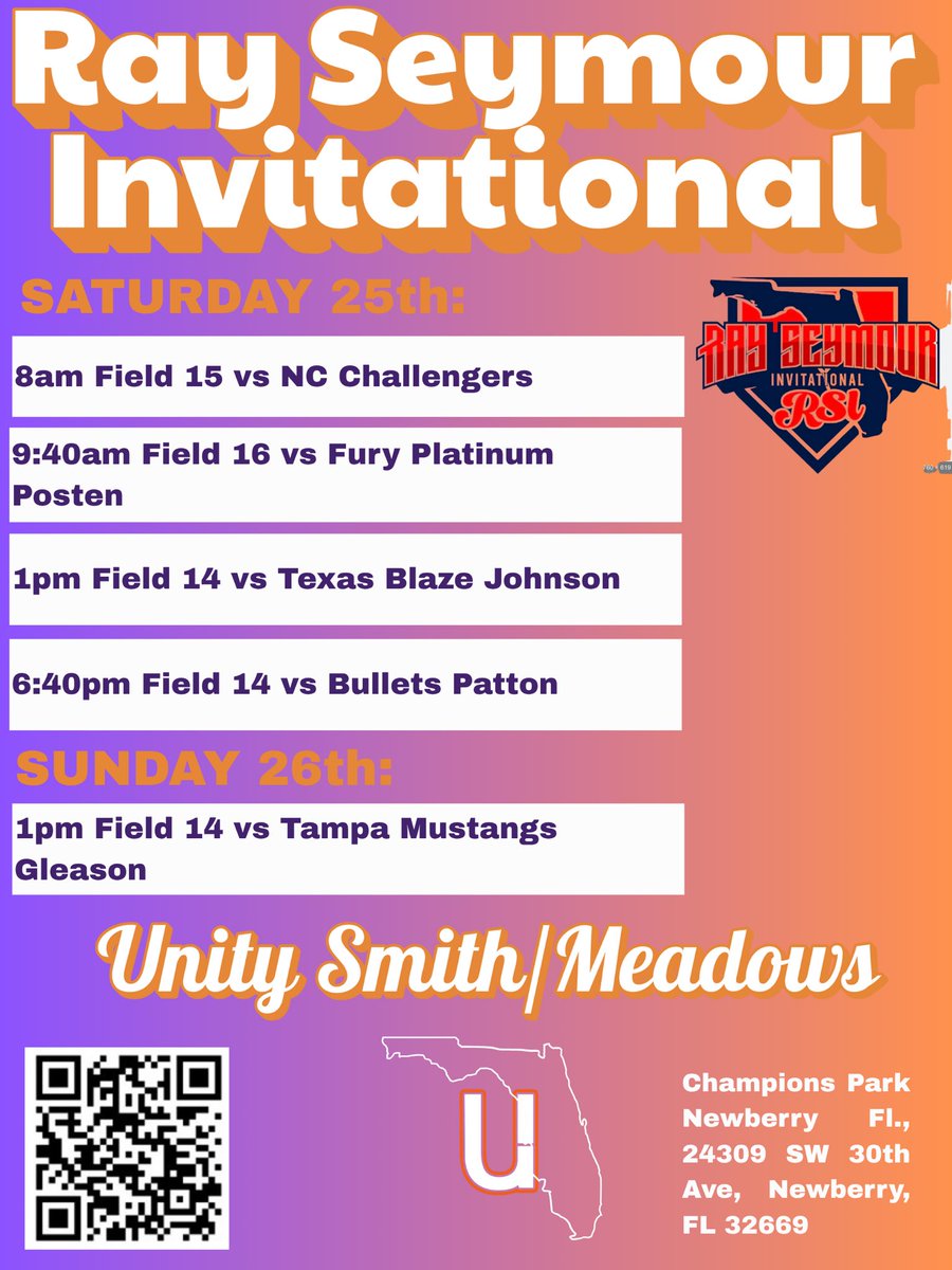 unitysmithfl's tweet image. Charging into another high-impact weekend!!! @ray_seymour
