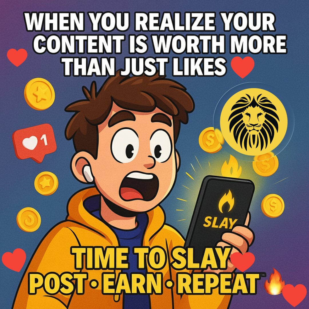 SLAY_Singhcoin's tweet image. When content meets value, it’s time to SLAY!

Your creativity deserves more than likes 

At SLAY, every post has power to inspire, connect, and earn.

 Post. Earn. Repeat.

Redefining social media for creators, by creators. 

#SlayApp #PostEarnRepeat #FutureOfSocialMedia