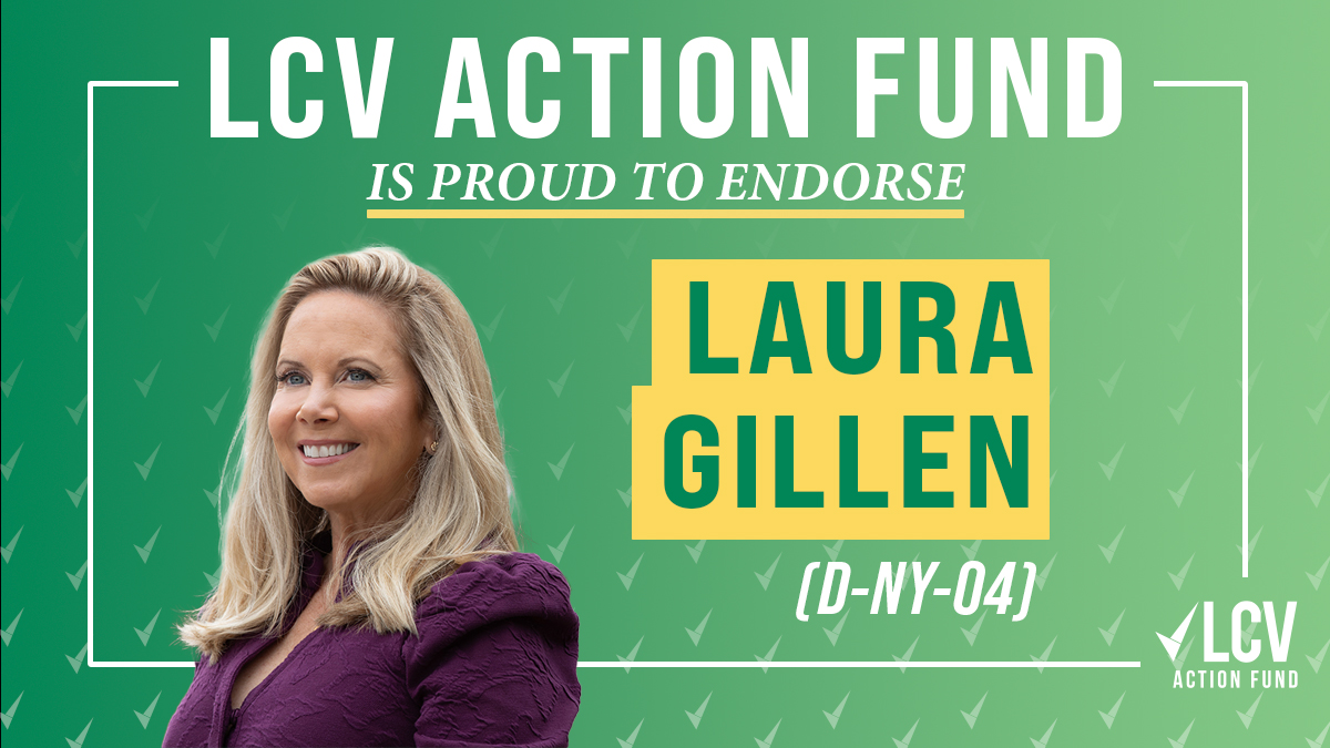 LCVoters's tweet image. .@LauraAGillen is working to lower the rising costs of energy, protect clean water, and strengthen our democracy for all. 

#LCVAF is excited to endorse her for re-election in #NY04