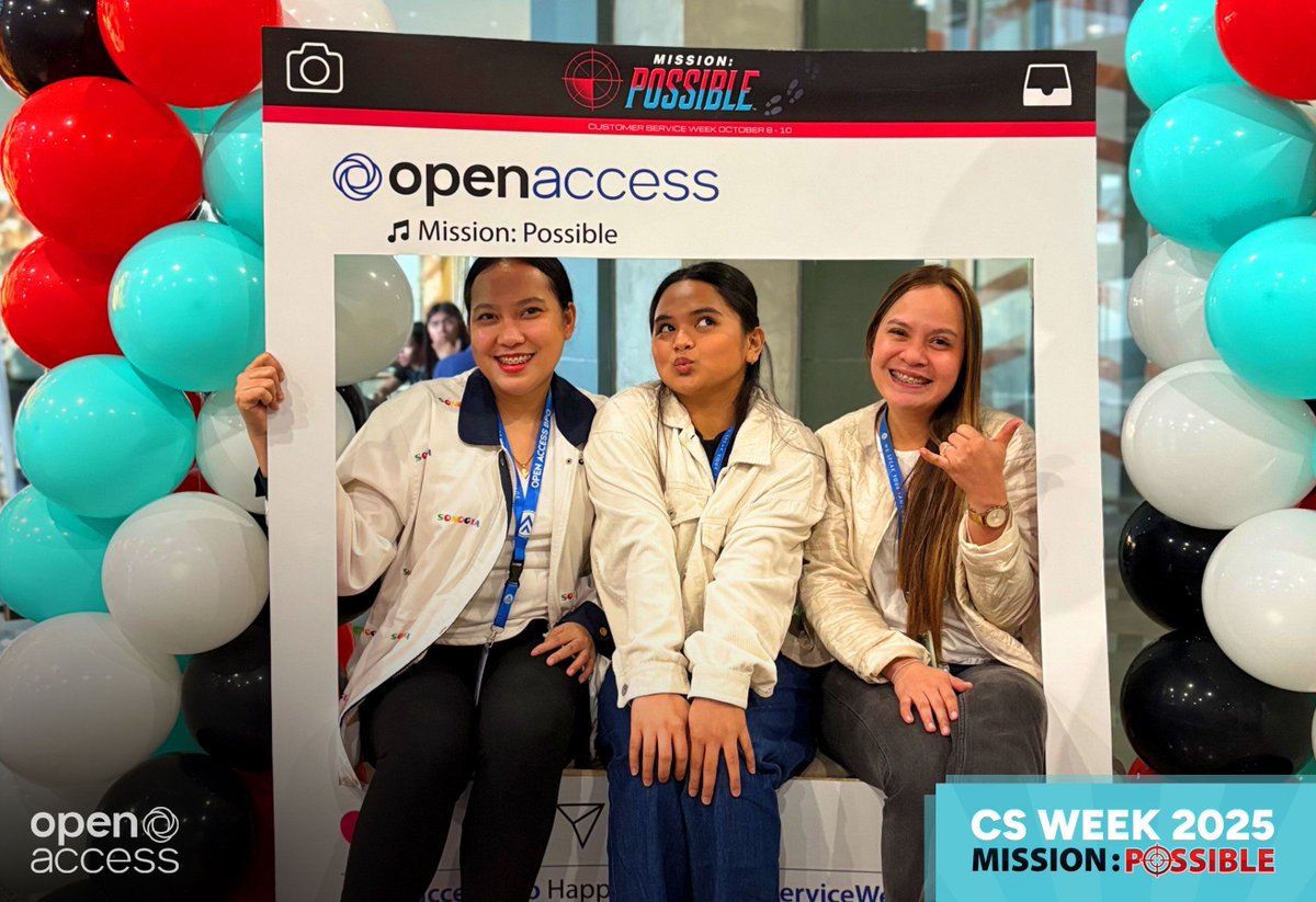 OpenAccessBPO's tweet image. At #OABPOCSWeek2025, our Davao site celebrated the heart of what we do: our people.

A week of activities and appreciation reminded us how strong we are when we work together. 

#CSWeek2025 #WeAreOABPO
#CustomerServiceWeek #TeamOABPO