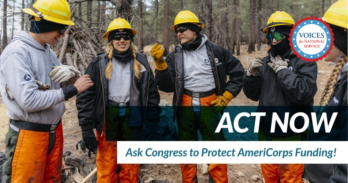 Your advocacy helped us achieve recent wins: $200M in FY25 funds released by OMB + Senate proposal for level FY26 funding. But the House wants to cut <a href="/AmeriCorps/">AmeriCorps</a> by half. 📢 Help us keep the pressure on: bit.ly/TakeActionAC #SaveAmeriCorps #Stand4Service
