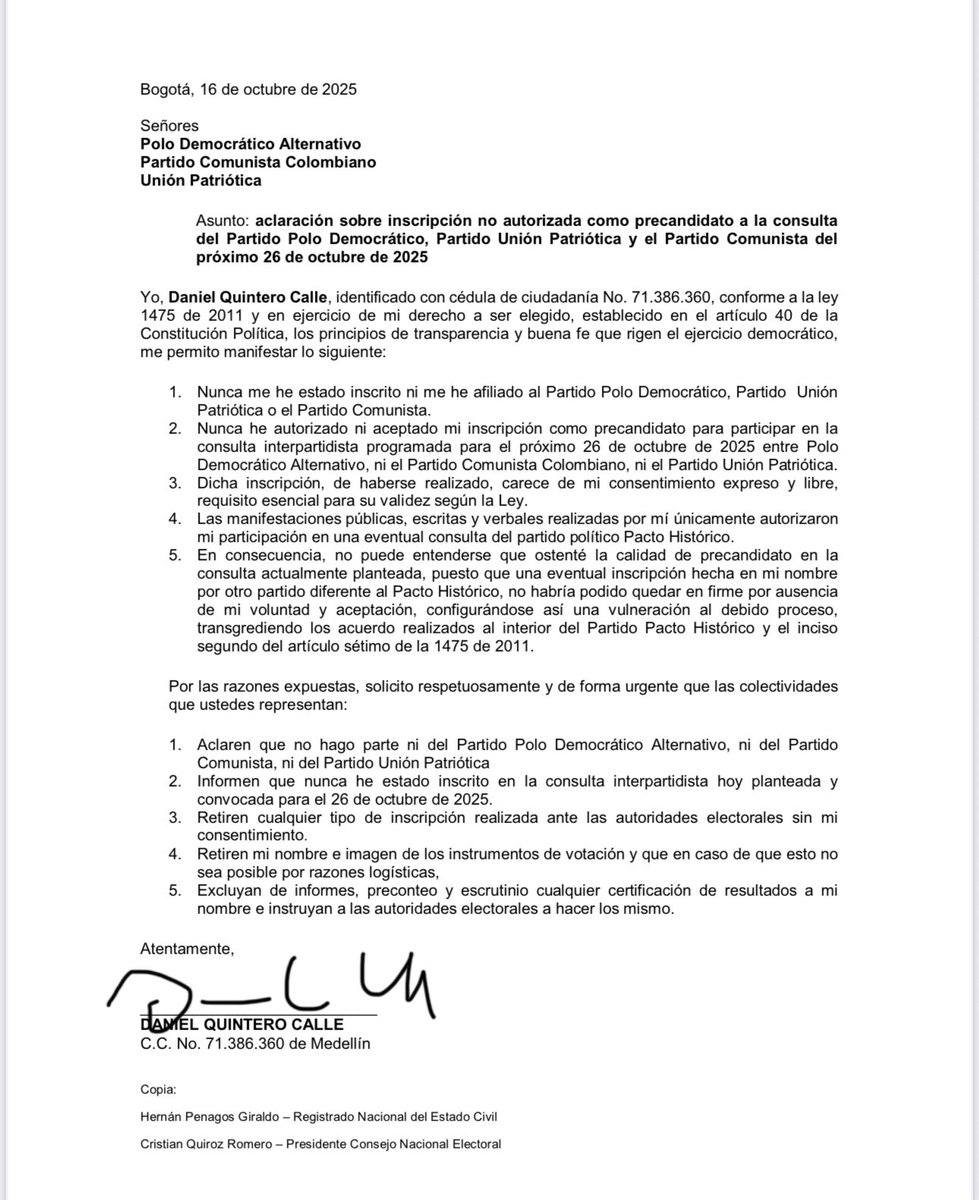 Daniel Quintero 🇨🇴 tweet media