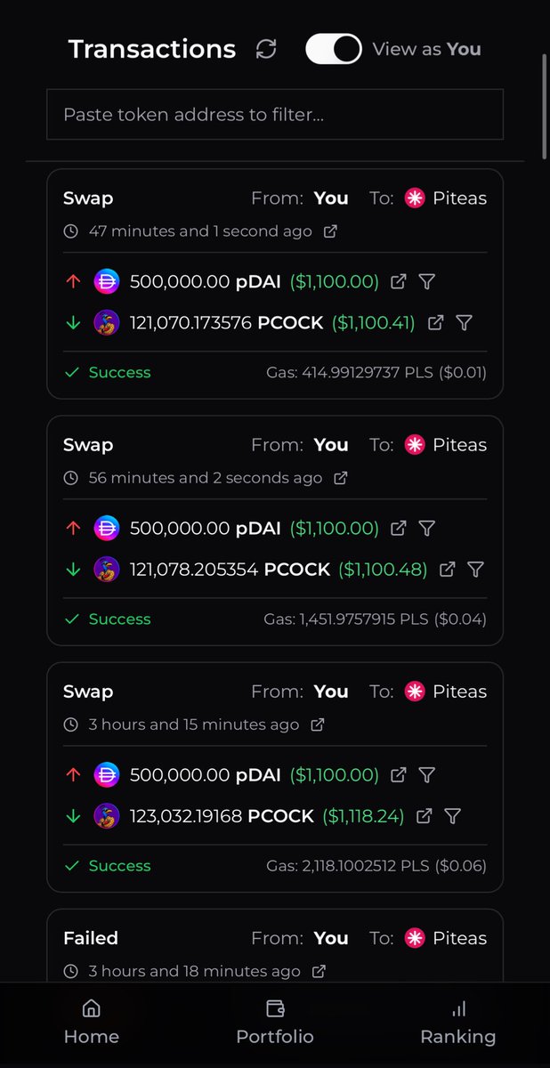 HEXtronaut (@hextronaut) on Twitter photo Looks like the writing is on the wall.
Prominent pDAI wallets are slowly dumping.
Better get out while you still can!
plsfolio.com/address/0x9774… Looks like the writing is on the wall.
Prominent pDAI wallets are slowly dumping.
Better get out while you still can!
plsfolio.com/address/0x9774…