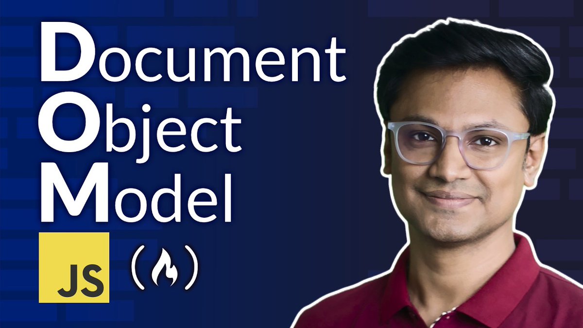 sumit_analyzen's tweet image. I'm thrilled to share that my in-depth course on the Document Object Model (DOM) has been featured on the legendary @freeCodeCamp YouTube channel - home to over 11 million learners!
Seeing my content recognized on such a global platform truly means the world to me.
📷 Video link…