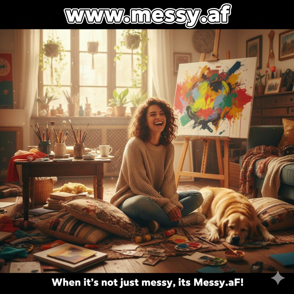 SuperDudePro's tweet image. Embrace the beautiful chaos! 🎨✨ The wonderfully expressive domain messy.af is now available!

Perfect for artists, organizers (who get it!), or any brand celebrating creativity, authenticity, and a touch of glorious disarray. When it's not just messy, it's…