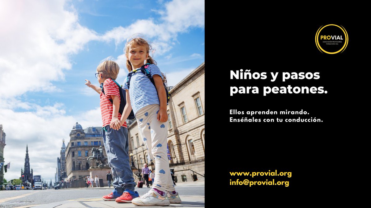 #Provial | 🚸 Niños y pasos para peatones.
Los menores no siempre comprenden bien el riesgo en la vía. Acércate a los pasos para peatones con atención doble: por ti y por ellos. Reducir velocidad salva vidas que aún no saben cómo protegerse. #SeguridadVial