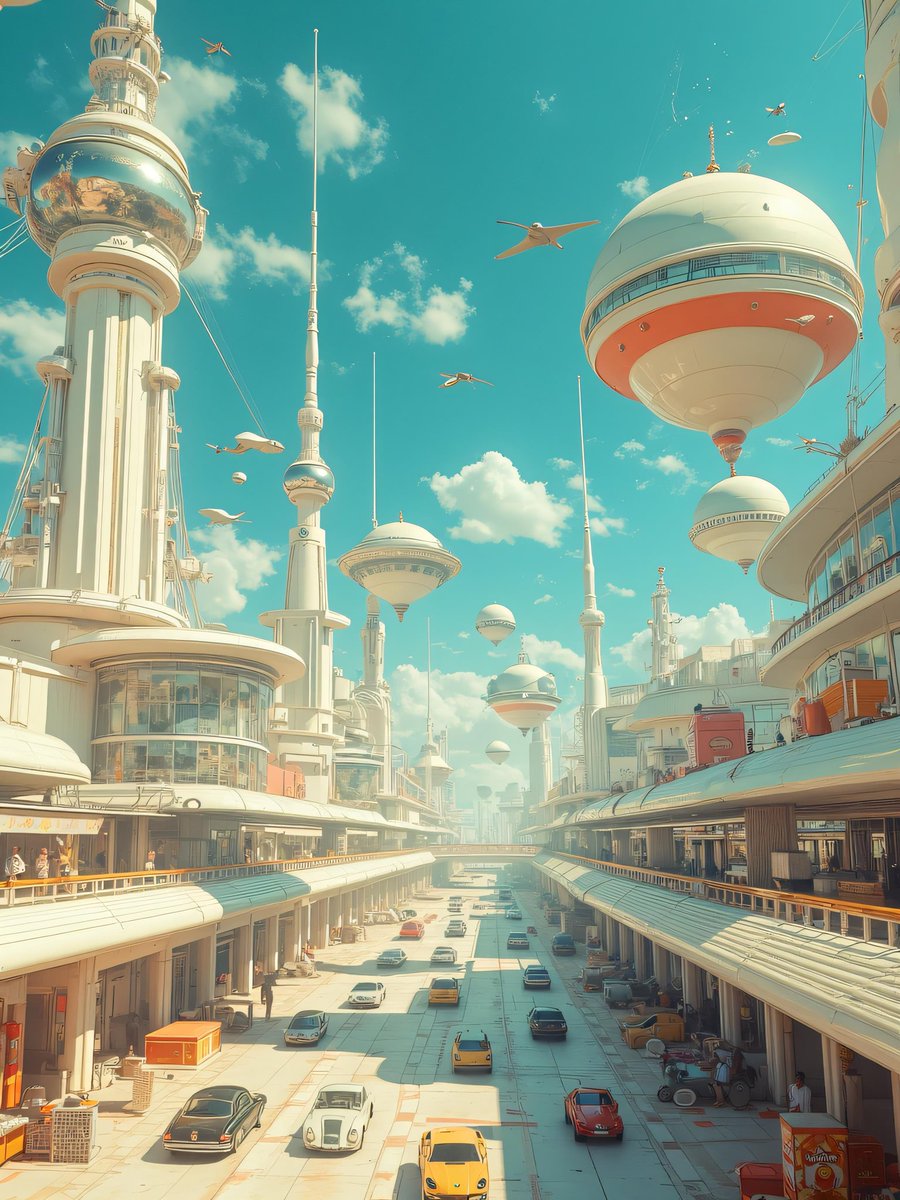 WeHope87's tweet image. 🌅 Skyline of Tomorrow ✨

#AIart #DigitalArt #Futuristic #SciFi