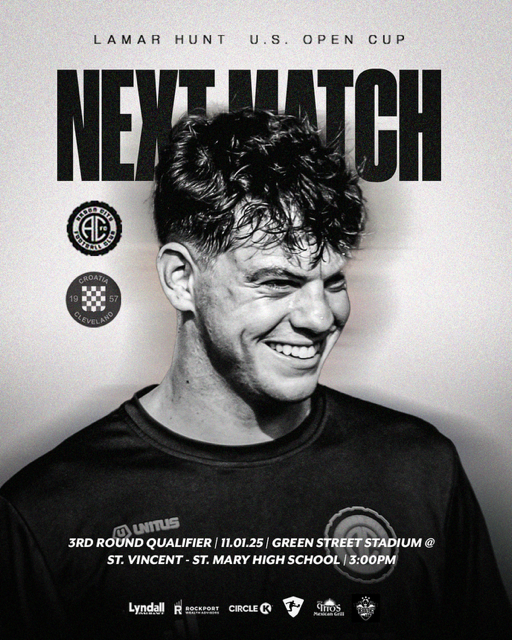 🚨 3RD ROUND. US OPEN CUP. HOME MATCH. 🚨

Akron City FC has drawn a home match and will host Croatia Cleveland in the 3rd round of the Lamar Hunt U.S. Open Cup Qualifying on Saturday November 1st at 3PM at Green Street Stadium on the campus of St. Vincent - St. Mary High School