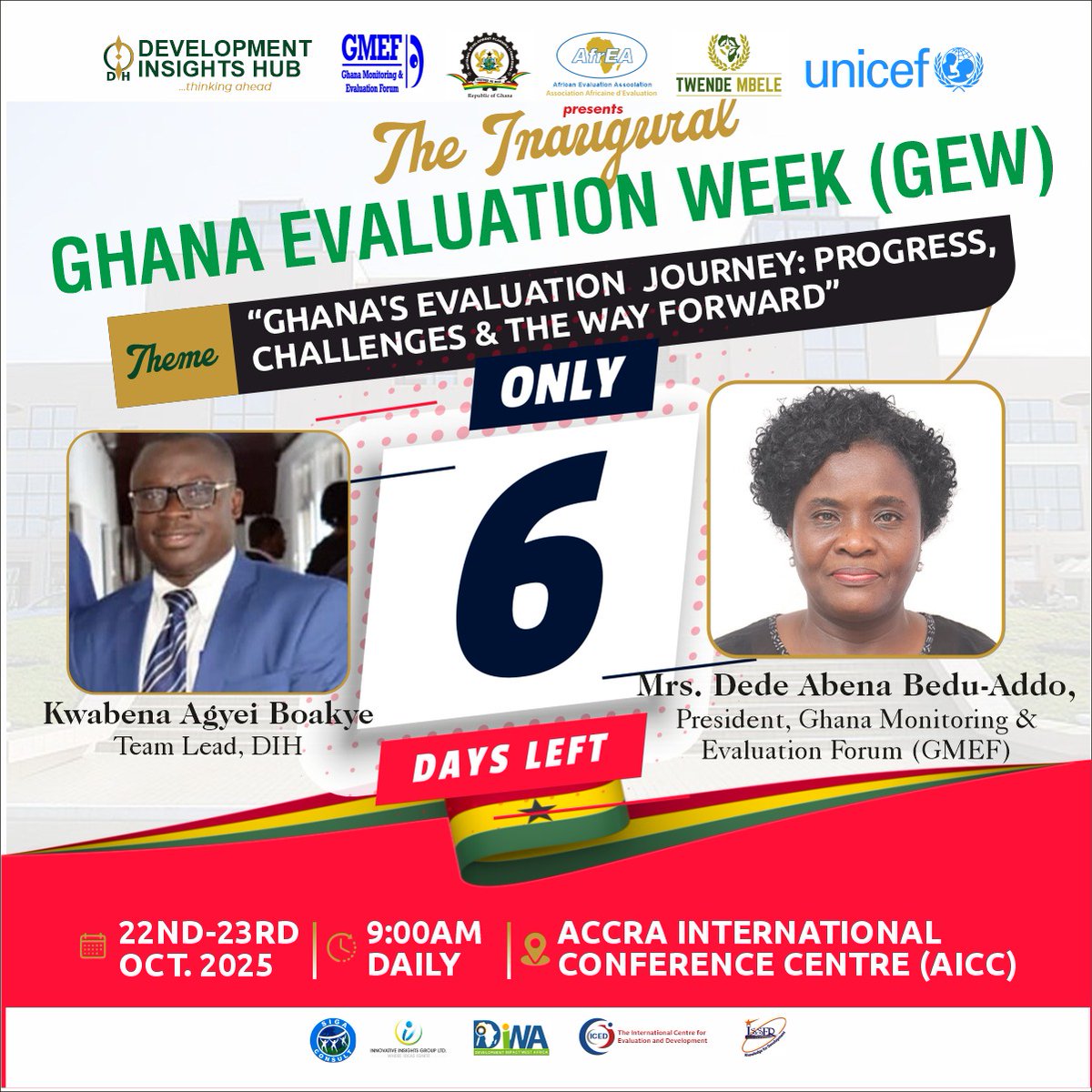 The Countdown is on. Join the Development Insight Hub and partners launch the Inaugural Ghana Evaluation Week.