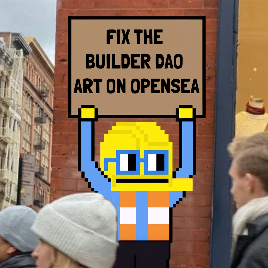 Day 2 of tweeting at <a href="/opensea/">OpenSea</a> every day until they implement a fix to correctly display our token artwork