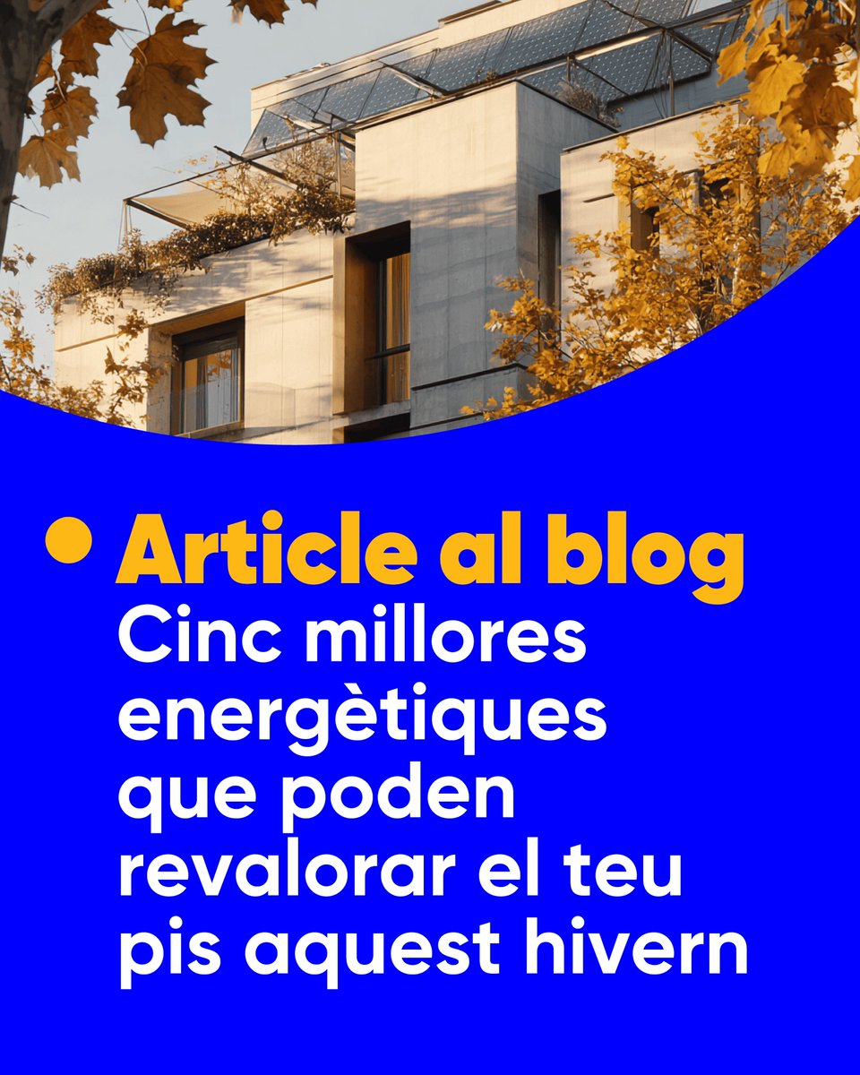 ✅ T'has plantejat quines intervencions poden convertir el teu pis en una llar més eficient i augmentar-ne el valor en el mercat? 

💢 Poden ser millores que no requereixen obres de gran envergadura i que poden marcar una clara diferència!  

▶️ tinyurl.com/3v83c9ek