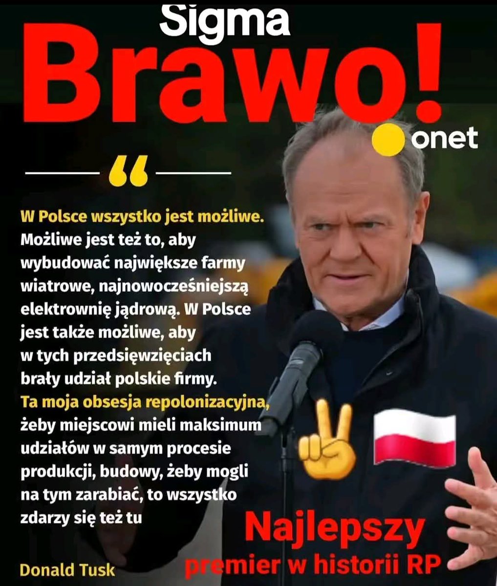 Dumni jesteśmy z Pana Donalda Tuska 💪🇵🇱
