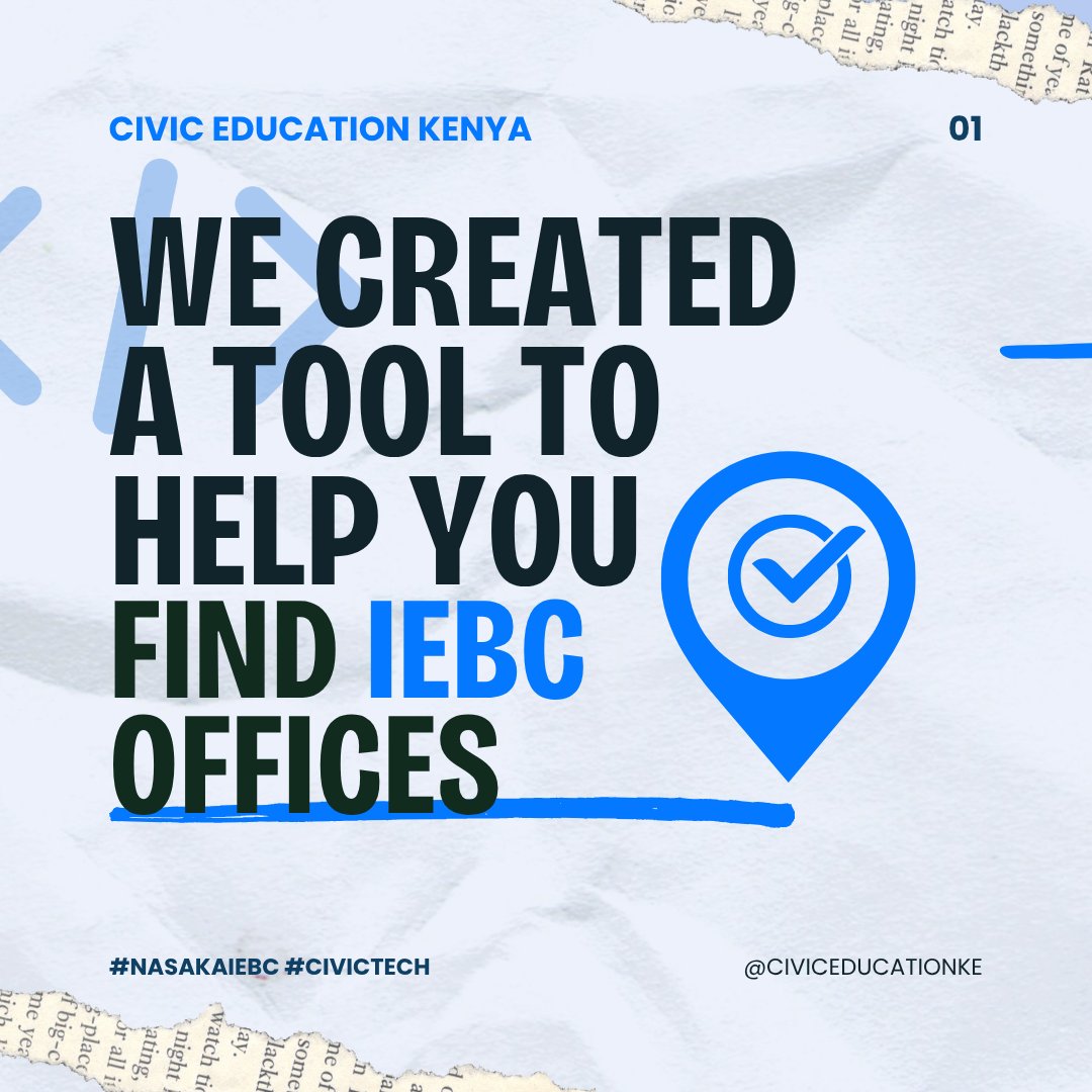 CivicEdKenya's tweet image. Finding IEBC offices in Kenya is harder than it should be.
So we built NASAKA IEBC, a tool to fix that.
🗺️ Interactive map of all IEBC offices
📱 Directions straight to your phone
✅ Crowdsourced location verification
Try it: recall254.vercel.app/iebc-office
🧵👇🏽