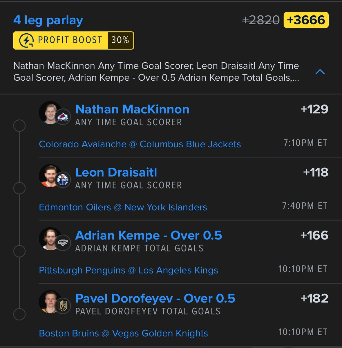 SPORTSPICKS617's tweet photo. NHL play of day 🫡🔥 https://t.co/WYC8JuIctD