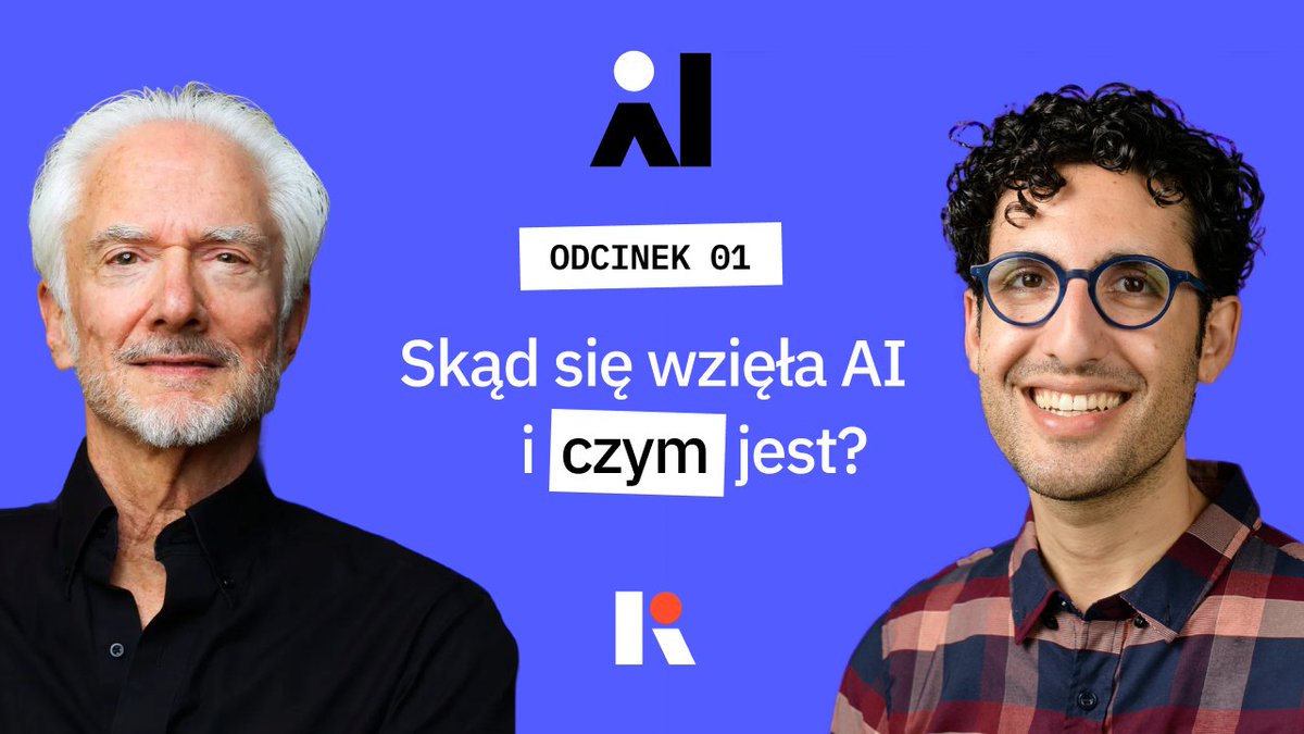 Ruszył właśnie nowy format Raportu o stanie świata <a href="/DariuszRosiak/">Dariusz Rosiak</a> - 🔵Raport o sztucznej inteligencji, którego będę gospodarzem. Zapraszam w co drugi czwartek każdego miesiąca. 

W pierwszym odcinku: skąd się wzięła AI i czym jest (<a href="/Jerry_Kaplan/">Jerry Kaplan</a>), jak algorytmy sterują pracą