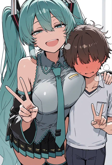 ライブ終わりにファンサする初音ミク