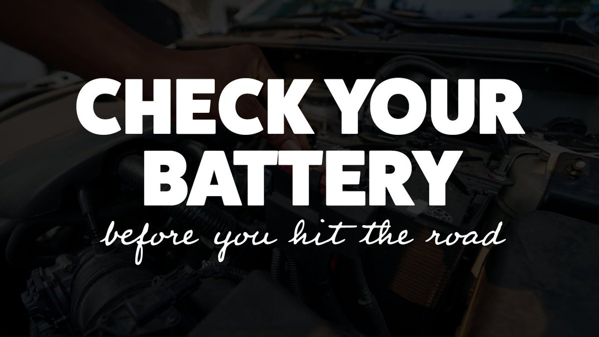 EngleAuto's tweet image. Make sure to check your battery before you hit the road!