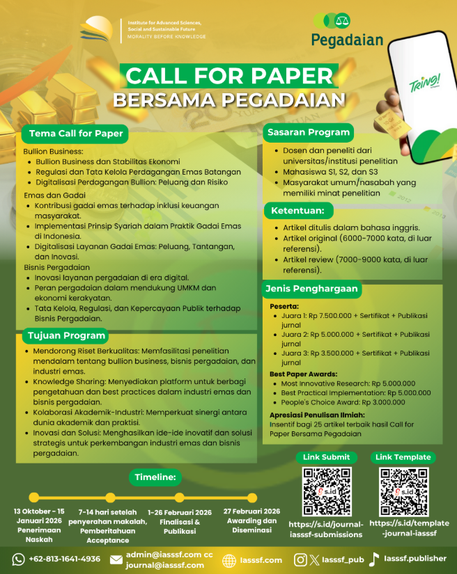 informasilomba_'s tweet image. [GRATIS] Lomba Karya Tulis Ilmiah Nasional 2026 - Info Lomba 2025 Terbaru informasilomba.com/2025/10/lomba-… @Pegadaian @shbt_pegadaian #MoralityBeforeKnowledge #AcademicPublisher #CallForPaper #Pegadaian #IASSSF #BullionBusiness #GadaiEmas #InovasiKeuangan
