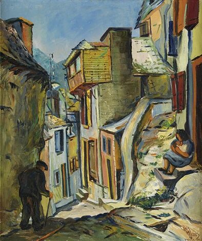 Cassini_jon's tweet image. Loïs Mailou Jones   (1905 - 1998)

Untitled (Village Steet Scene), 1949