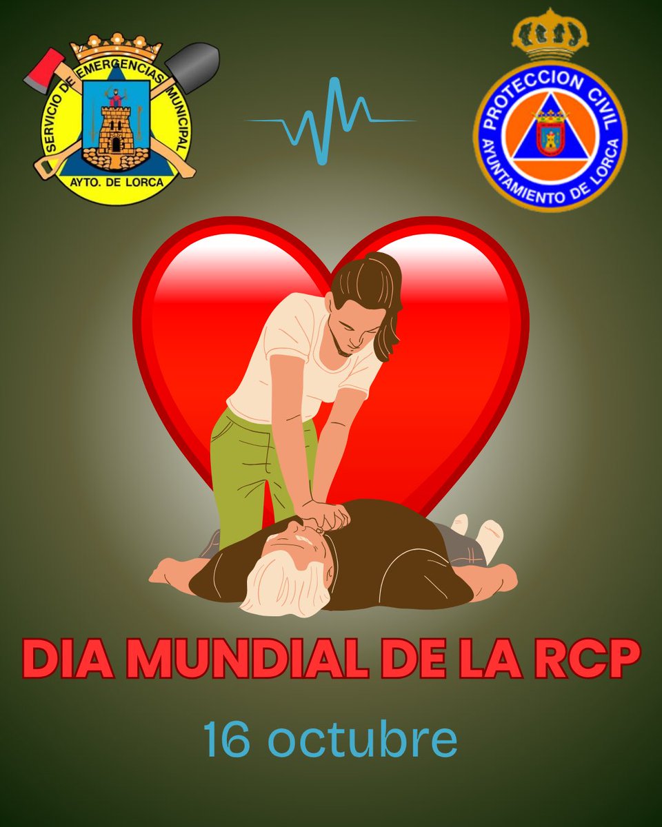 112Lorca's tweet image. ¡Hoy es el Día Mundial de la RCP! 🚑 ¿Crees que serías capaz de hacerla para salvar una vida? ❤️#DíaMundialRCP #SalvaVidas