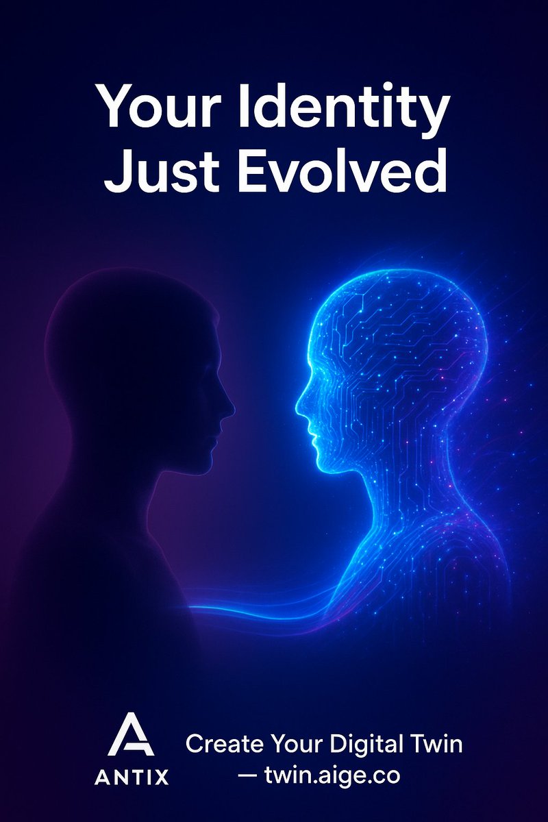 crypt0_blesin's tweet image. It’s time to make your move! 🌐
We’re entering a new era where identity isn’t just verified — it’s alive.

💫 Meet @antix_in, the platform redefining how humans exist online.
AI meets identity, and suddenly, the internet feels personal again.

#Antix | #AIIdentity