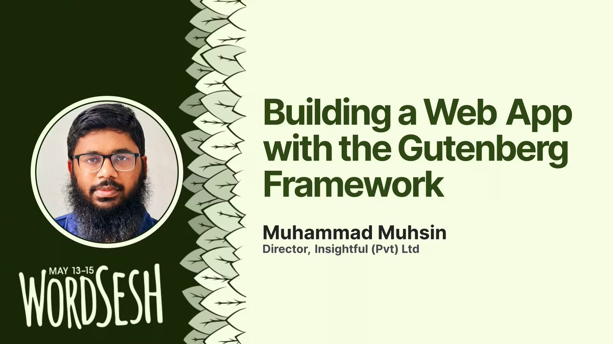 muhsinlk's tweet image. I gave a talk at #WordSesh 🎙️
👉 Building a Web App with the Gutenberg Framework
Watch here → youtu.be/0JXbtZWA3zI

Built CareerVision.io using Gutenberg outside WordPress —
a standalone React framework for block-based apps ⚙️💡