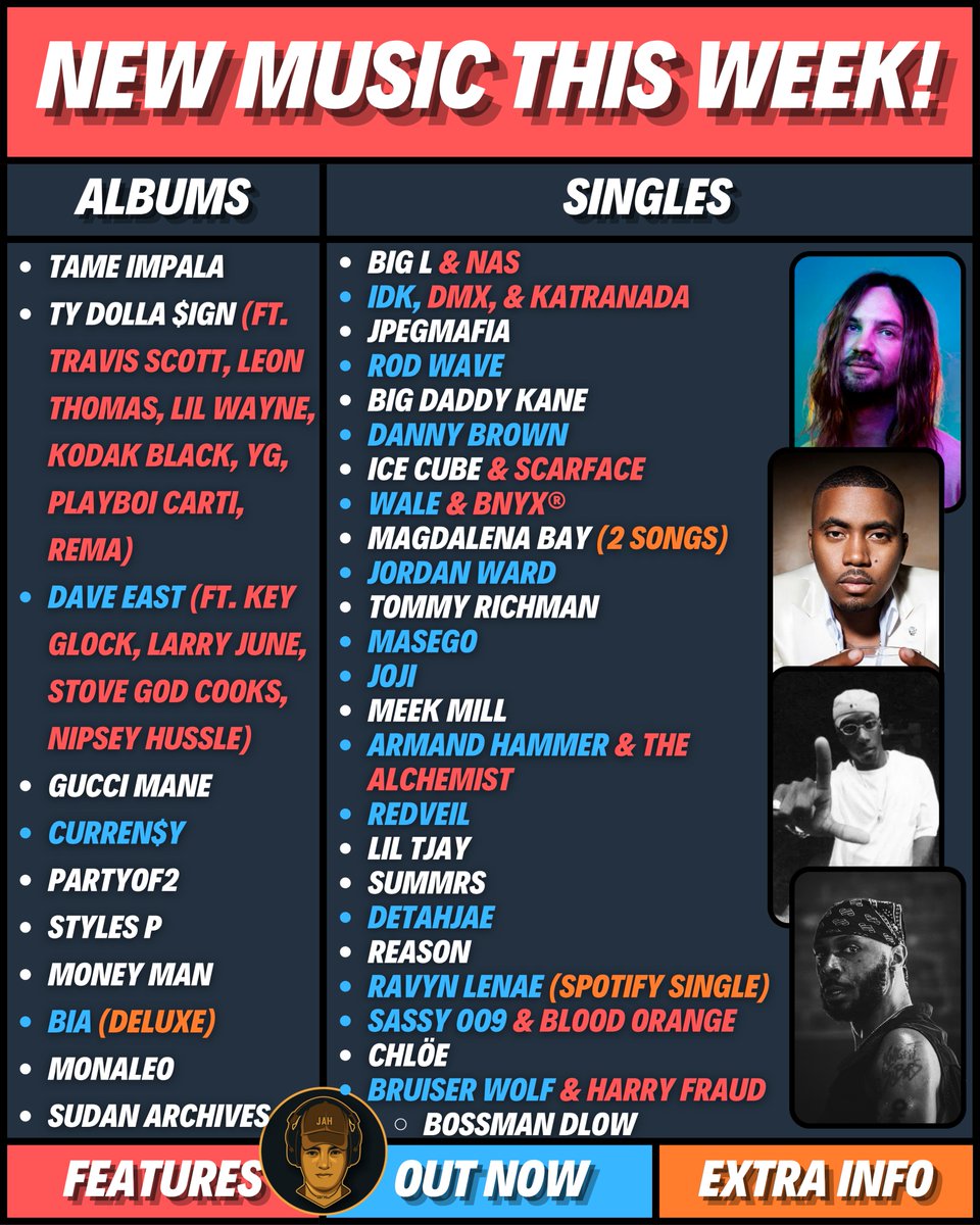 ALL THE NEW MUSIC DROPPING TONIGHT 🚨

Who's getting your first listen???