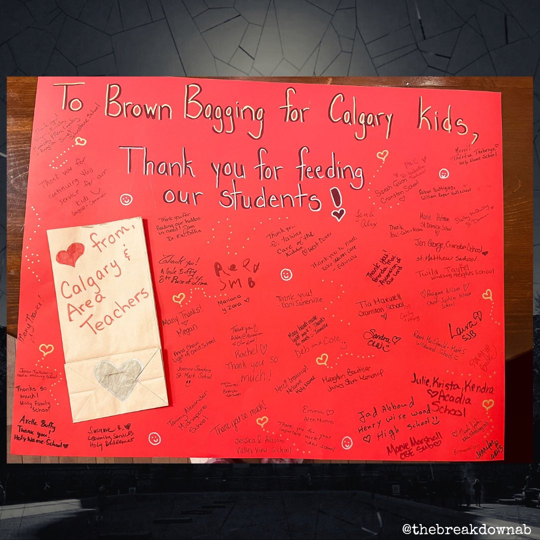 From the DM’s…

While teachers are on strike they came together with their kiddos to make lunch bags for Brown Bagging for Calgary Kids. 

Can’t say Alberta Teachers don’t care about Alberta kids!

#abpoli #ableg #cdnpoli