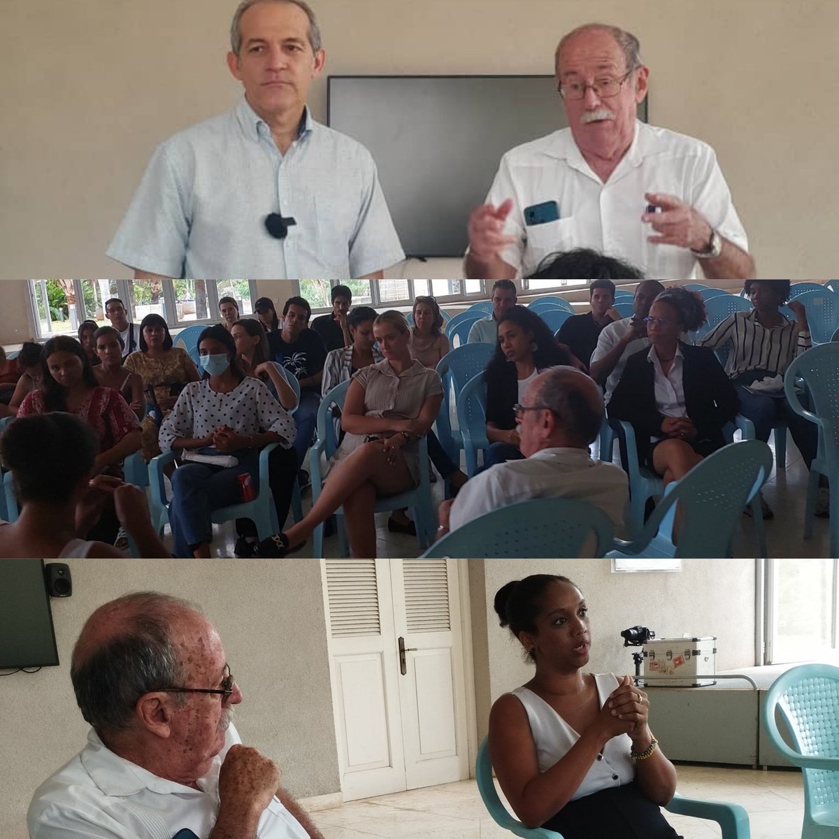 citmacuba's tweet image. intercambió ministro @citmacuba @ArmandoRguezB con jóvenes del #Citma sobre responsabilidad de la #juventud en la conexión #ciencia-#economía, en Centro Fidel Castro.
🔹Dos invitados de lujo: Agustín Lage y Ailyn Justiz 
@InsmetC