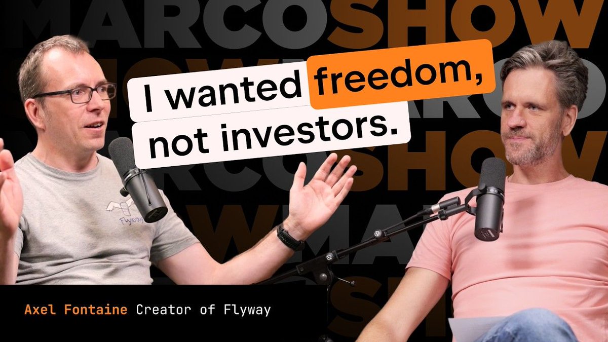 📢 I really enjoy "The Marco Show" series from the amazing <a href="/MarcoBehler/">Marco Behler</a>. Not only does he write some of the best tutorials I've ever read, but he's a great podcast producer too.

💡 If you haven't watched any episode, check out this one about the history behind Flyway. I first